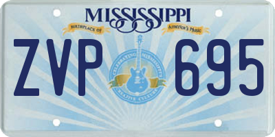 MS license plate ZVP695