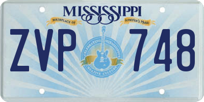 MS license plate ZVP748