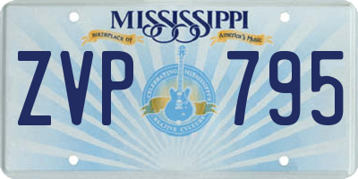 MS license plate ZVP795