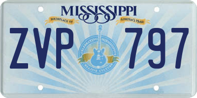 MS license plate ZVP797