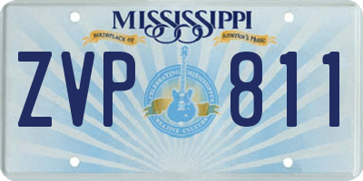 MS license plate ZVP811