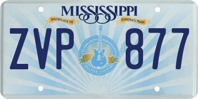 MS license plate ZVP877