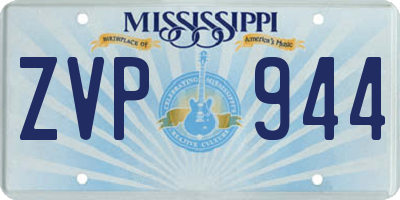 MS license plate ZVP944