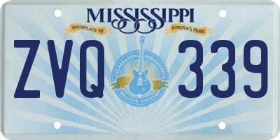 MS license plate ZVQ339