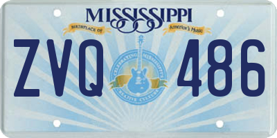 MS license plate ZVQ486