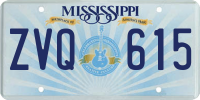 MS license plate ZVQ615