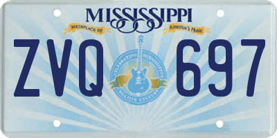 MS license plate ZVQ697