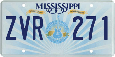 MS license plate ZVR271