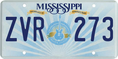 MS license plate ZVR273