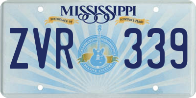 MS license plate ZVR339