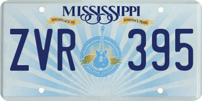 MS license plate ZVR395