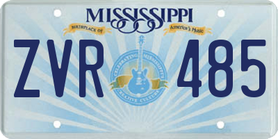 MS license plate ZVR485