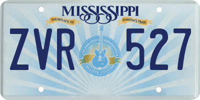 MS license plate ZVR527