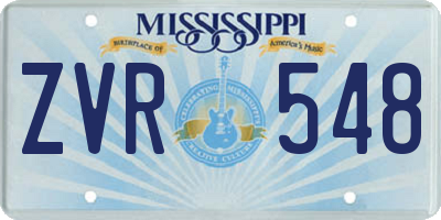 MS license plate ZVR548