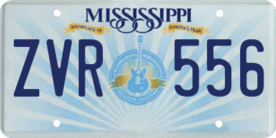 MS license plate ZVR556