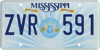 MS license plate ZVR591