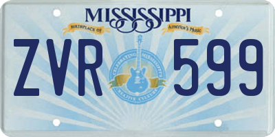 MS license plate ZVR599