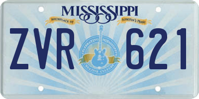 MS license plate ZVR621