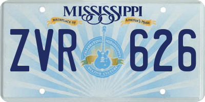 MS license plate ZVR626