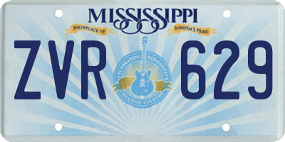 MS license plate ZVR629