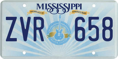 MS license plate ZVR658