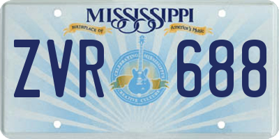 MS license plate ZVR688