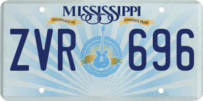 MS license plate ZVR696