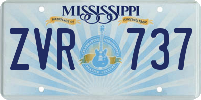 MS license plate ZVR737