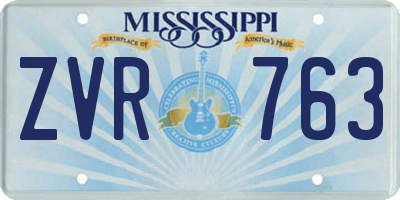 MS license plate ZVR763