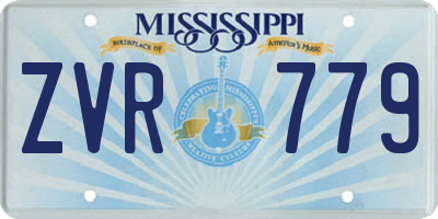 MS license plate ZVR779