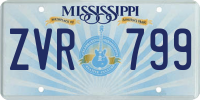 MS license plate ZVR799