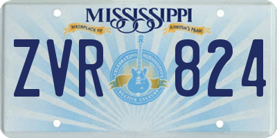 MS license plate ZVR824