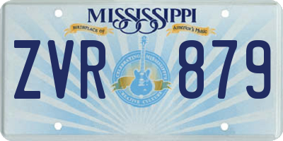 MS license plate ZVR879