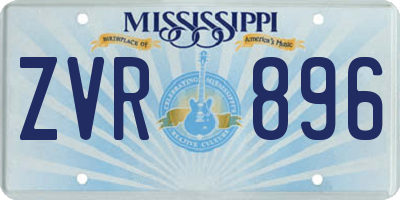 MS license plate ZVR896