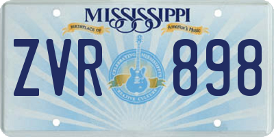 MS license plate ZVR898