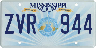 MS license plate ZVR944