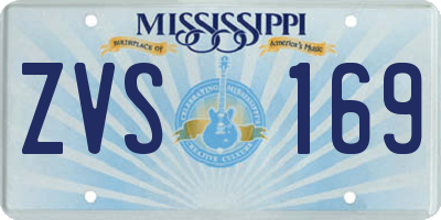 MS license plate ZVS169