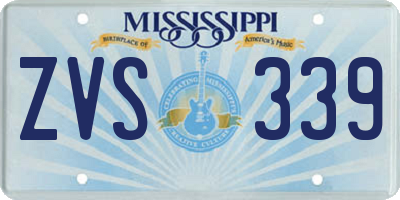 MS license plate ZVS339