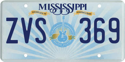 MS license plate ZVS369