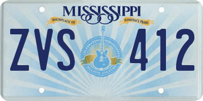 MS license plate ZVS412