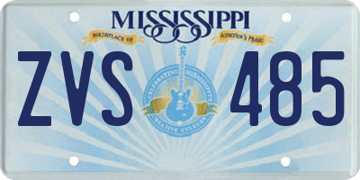MS license plate ZVS485