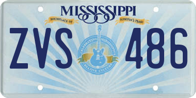 MS license plate ZVS486