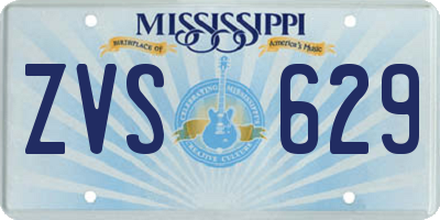 MS license plate ZVS629