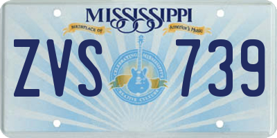 MS license plate ZVS739