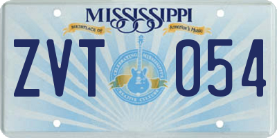 MS license plate ZVT054