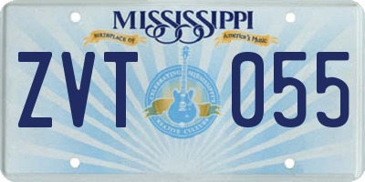 MS license plate ZVT055
