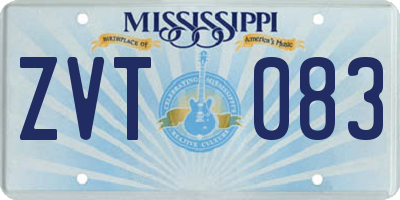 MS license plate ZVT083