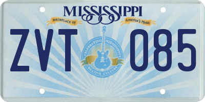 MS license plate ZVT085