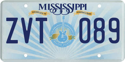 MS license plate ZVT089