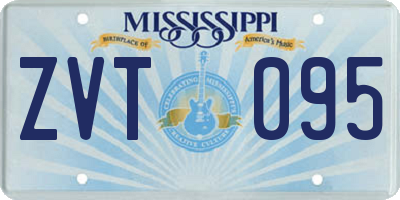 MS license plate ZVT095